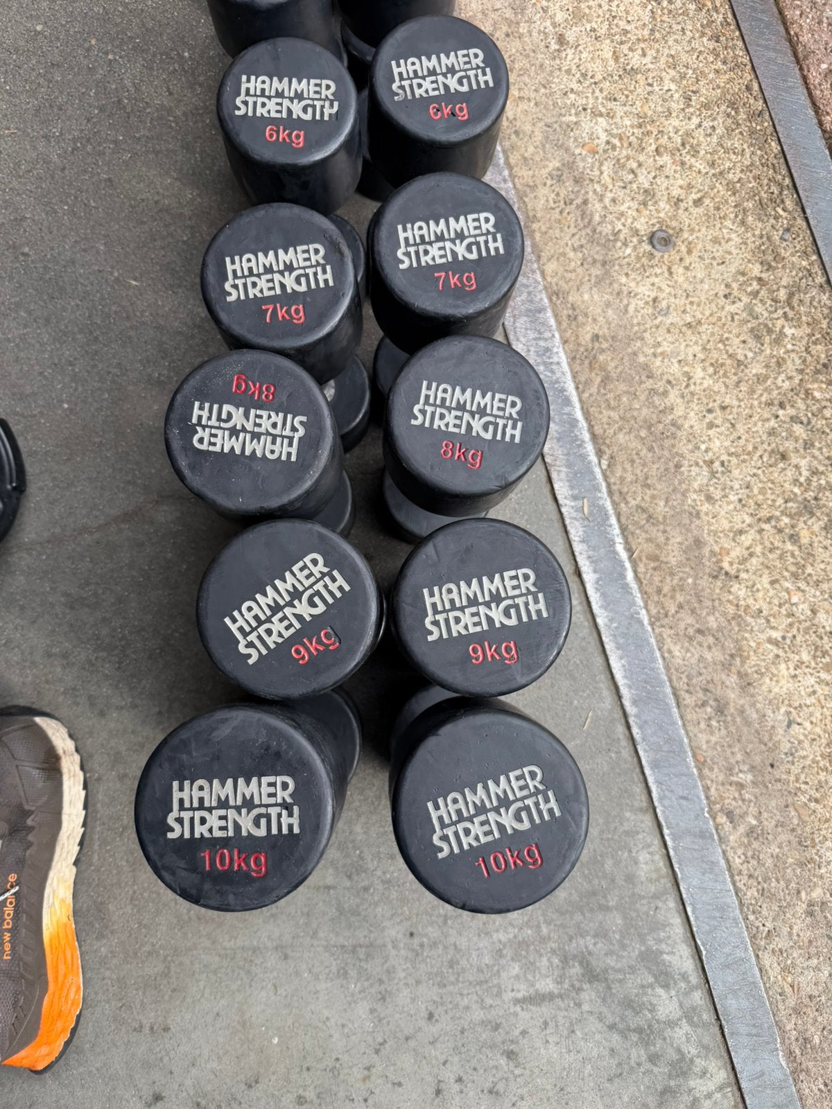 Hammer Strenght Vaste Dumbells 2kg t/m 10kg, Ophalen, Gebruikt, Dumbbell
