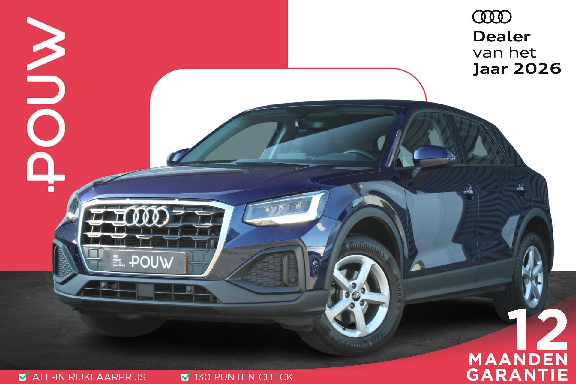 Audi Q2 30 TFSI 110pk Pro Line | Adaptieve cruise control |, Voorwielaandrijving, 12 maanden, Stof, Gebruikt