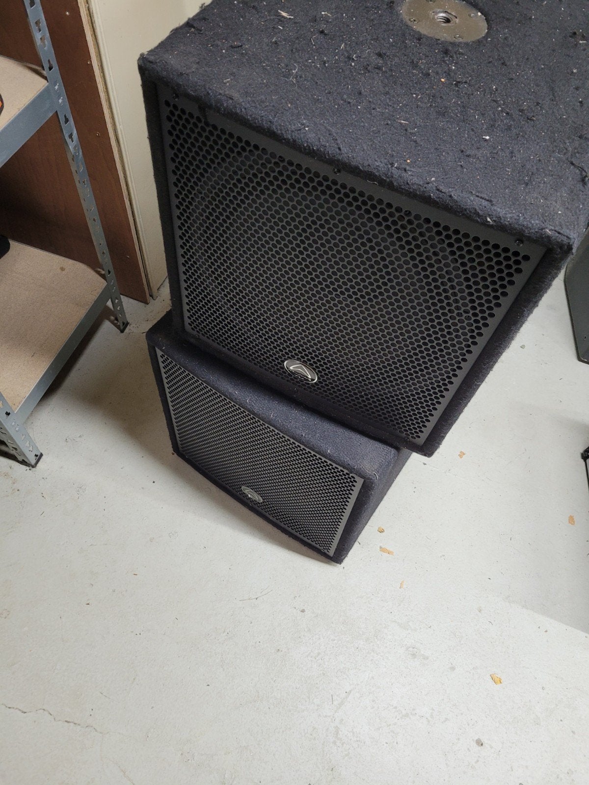 4x Wharfedale DLX-15B Bass Speakers 700W, Gebruikt, Subwoofer, Wharfedale, Ophalen