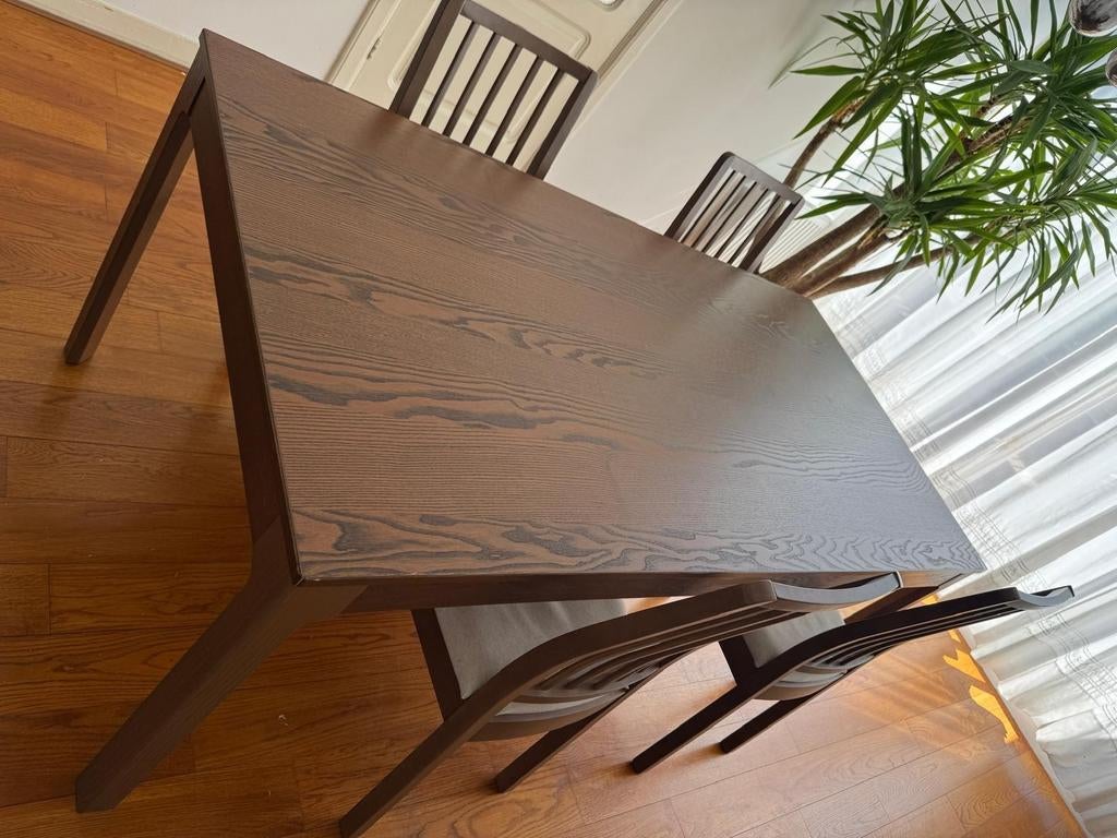 IKEA Ekedalen eettafel met 4 stoelen - uitschuifbaar, Huis en Inrichting, Tafels | Eettafels, Ophalen, Gebruikt, Rechthoekig, 50 tot 100 cm