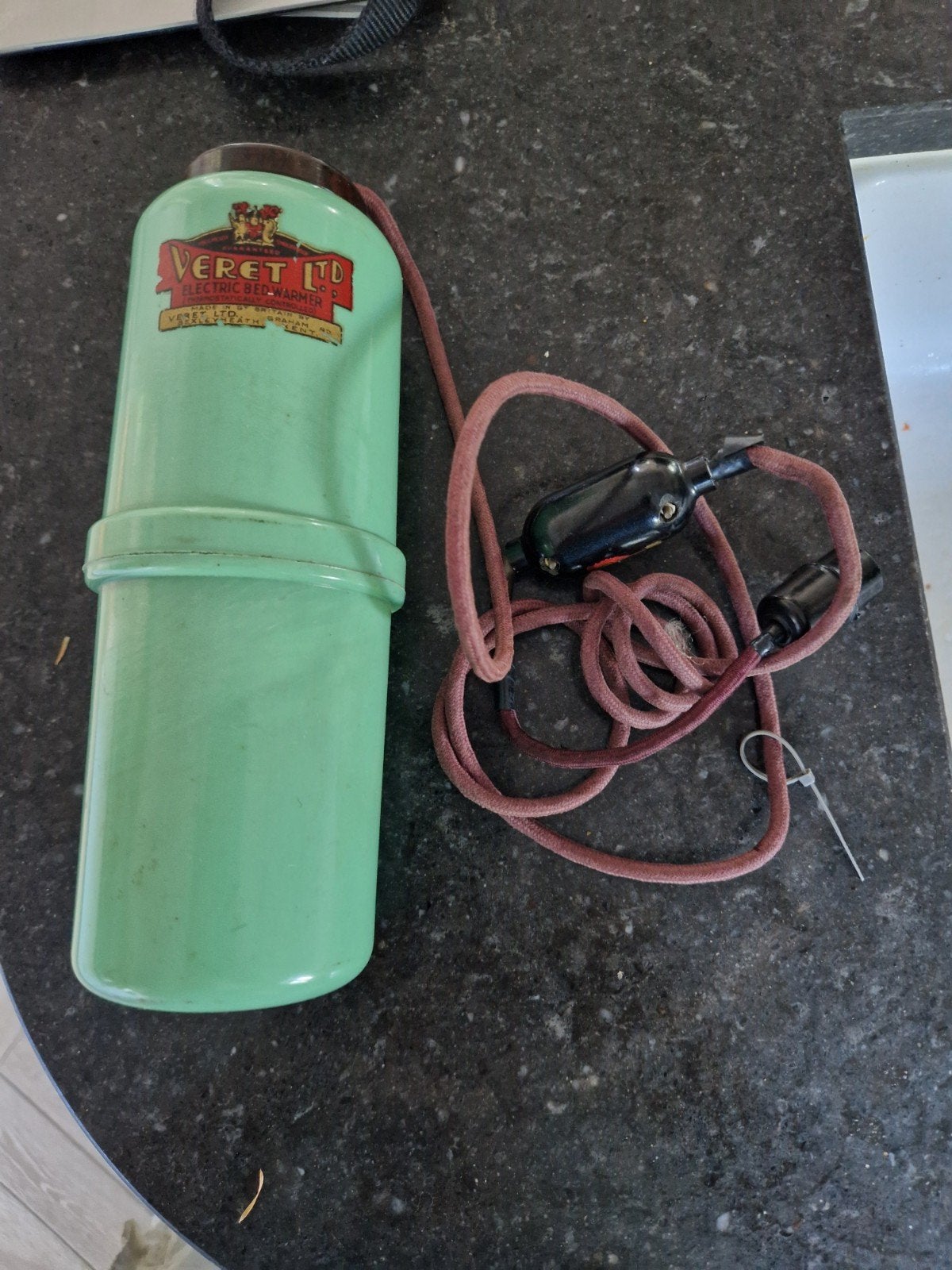 Vintage Veret LTD Elektrische Bedwarmer, Antiek en Kunst, Ophalen of Verzenden