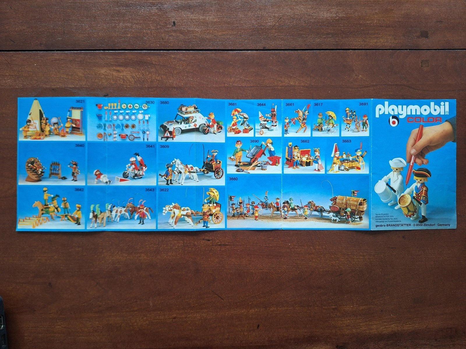 Vintage Playmobil Color Poster / Folder (Jaren 70) – MINT St, Ophalen of Verzenden, Voorbeeldboek