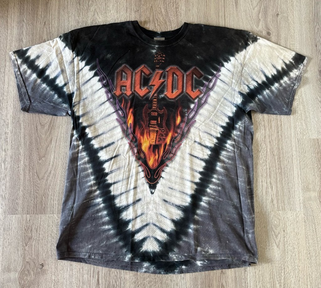 AC/DC - Vintage Shirt - Hells Bells 1990 - 2XL, Ophalen of Verzenden, Gebruikt, Foto of Kaart