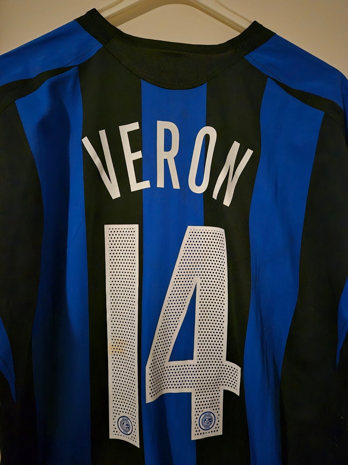 Matchworn Juan Sebastian Veron shirt Inter Milan 2005/06, Verzamelen, Ophalen of Verzenden, Zo goed als nieuw, Buitenlandse clubs