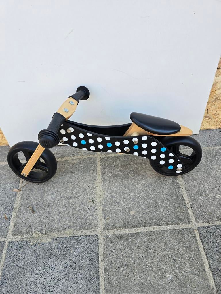Houten Nijntje loopfiets met stippen, Kinderen en Baby's, Speelgoed | Buiten | Voertuigen en Loopfietsen, Ophalen