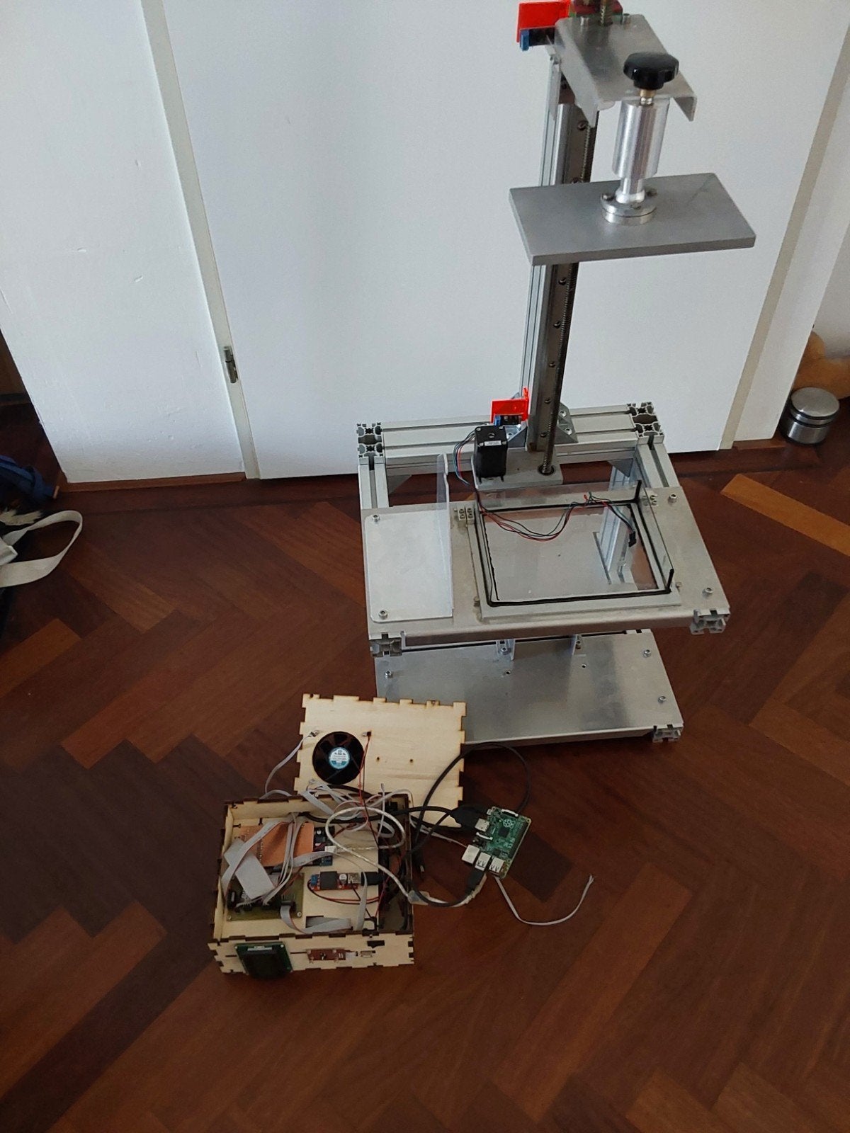 Atum 3D Printer opstelling met besturingshardware, Ophalen