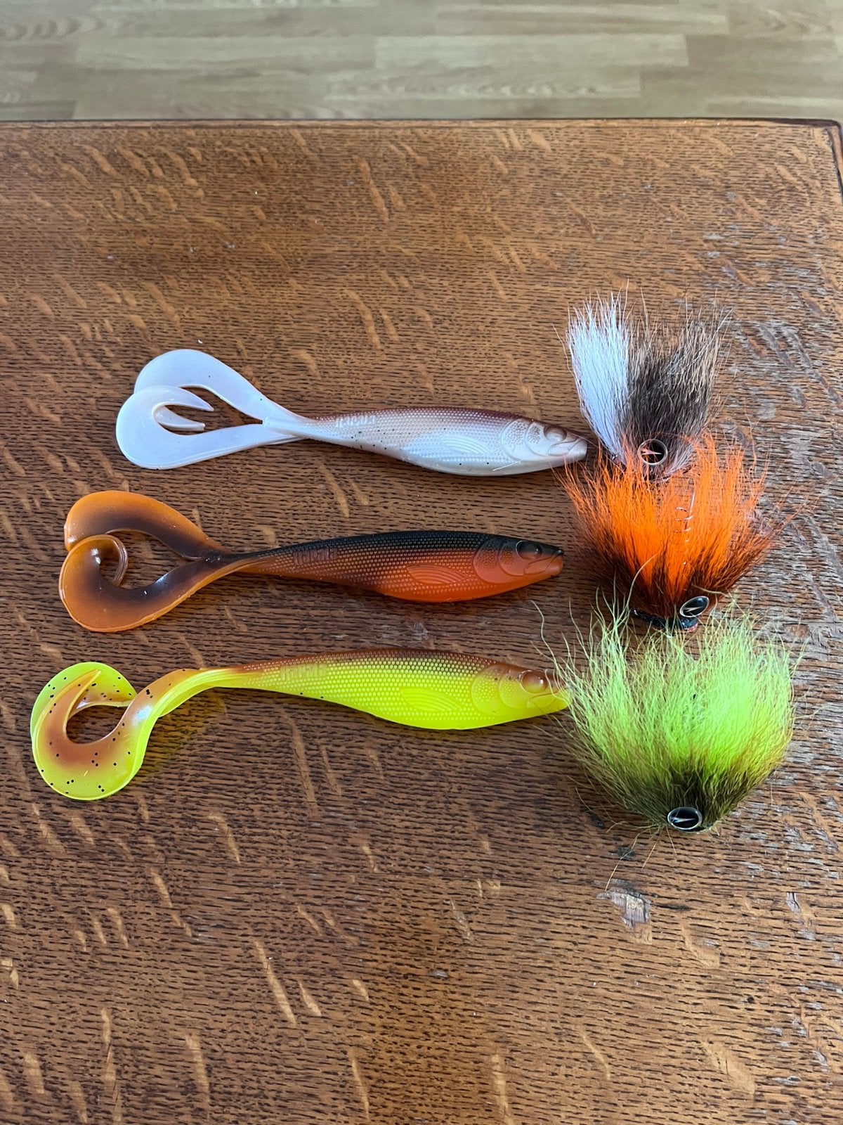 Setje rapala soft olio + mustache rig, Ophalen of Verzenden, Zo goed als nieuw