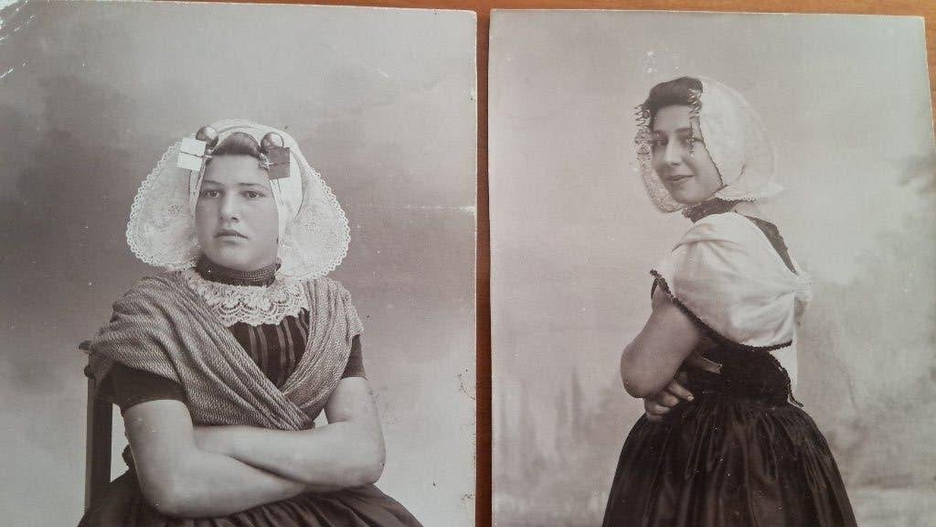 foto Middelburg klederdracht meisjes, Foto, Klederdracht, Ophalen of Verzenden, Zo goed als nieuw