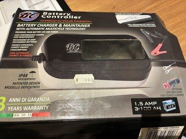 Oplader scooter  1.5 amp voor 12 V, Fietsen en Brommers, Ophalen of Verzenden, Zo goed als nieuw, Overige typen, Overige merken