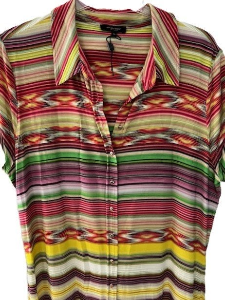 NIEUW Claudia Strater doorknoopjurk multicolor 44, Maat 42/44 (L), Nieuw, Claudia Strater, Onder de knie