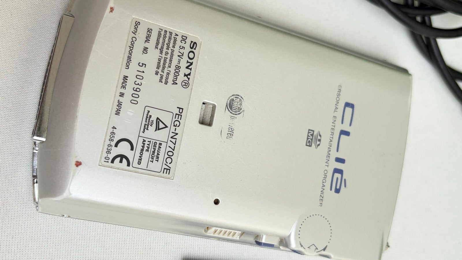 Sony CLIE PEG-N770C/E PDA met Palm OS 4.1 en accessoires, Telecommunicatie, Pda's, Overige merken, Ophalen of Verzenden, Zo goed als nieuw