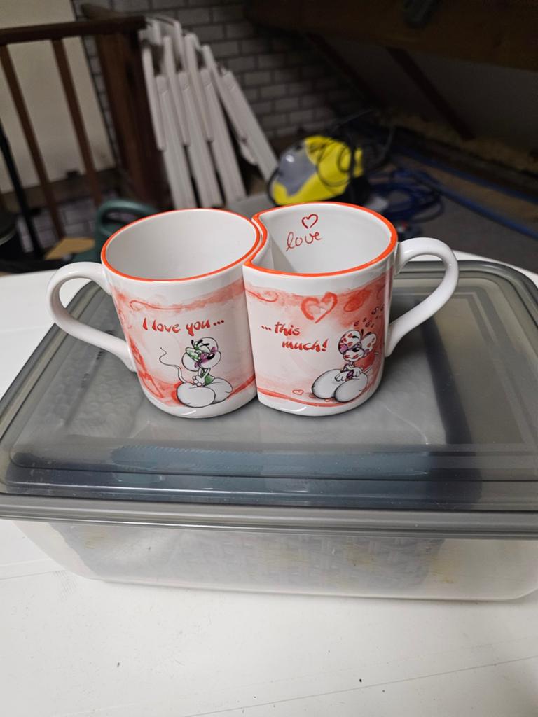 Mooie Diddl twee bekers - ideaal voor cadeau, Verzamelen, Diddl, Ophalen of Verzenden, Zo goed als nieuw, Servies