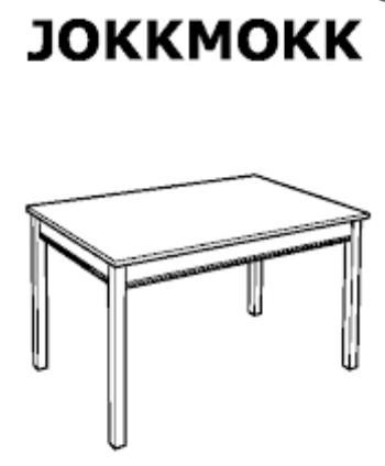 10x IKEA JOKKMOKK tafels - Hout en Zwart - Gebruikt, Huis en Inrichting, Tafels | Eettafels, Ophalen, Gebruikt, 50 tot 100 cm