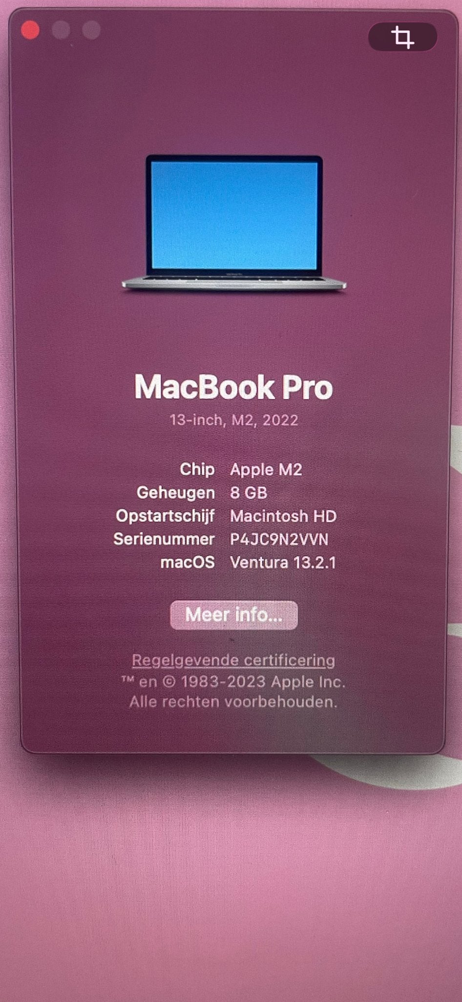 Foto 4 van MacBook Pro 13-inch, M2, 2022 - Zo goed als nieuw
