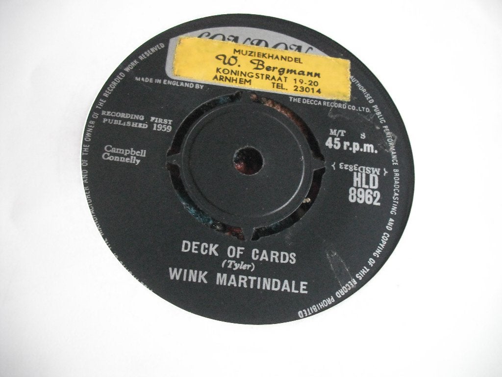 Wink Martindale - Deck of Cards (jb), Cd's en Dvd's, Ophalen of Verzenden, Zo goed als nieuw, Pop