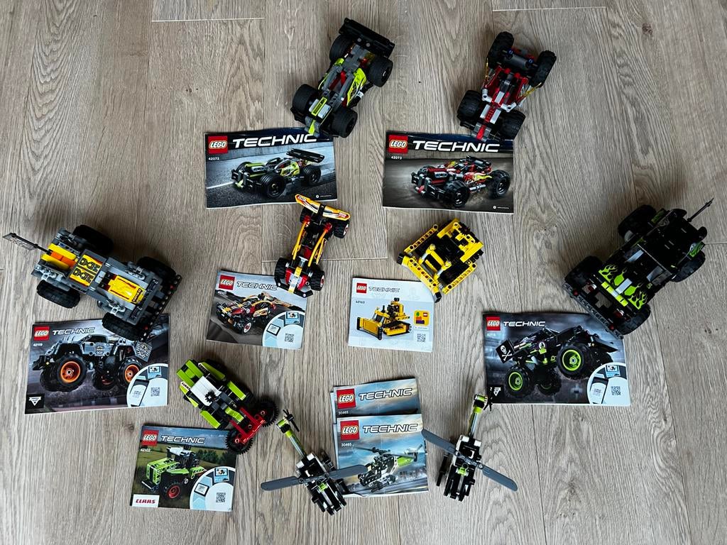 9 lego technic auto’s, Kinderen en Baby's, Speelgoed | Duplo en Lego, Lego, Ophalen of Verzenden, Zo goed als nieuw, Complete set