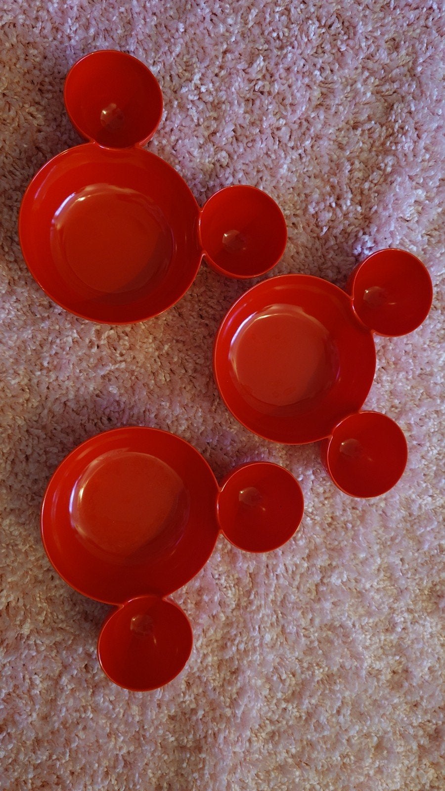 3 Mickey Mouse zak kommen, weinig gebruikt, Ophalen of Verzenden