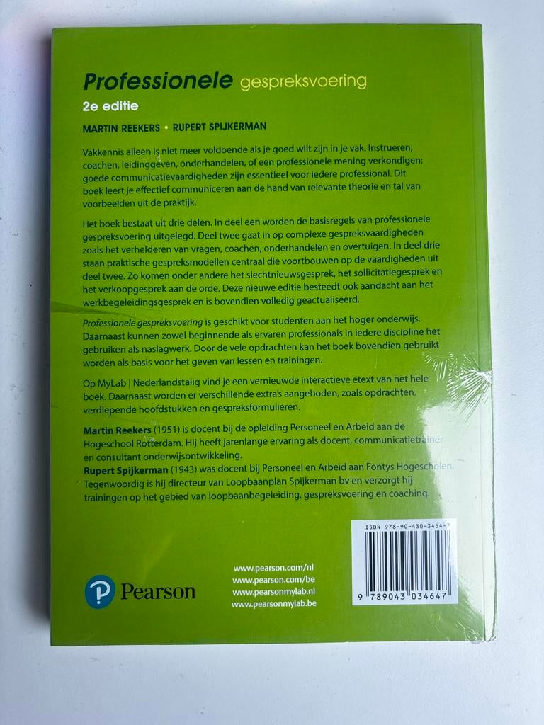 Professionele gespreksvoering 2e editie, Boeken, Studieboeken en Cursussen, Ophalen of Verzenden, Gamma, Nieuw, HBO