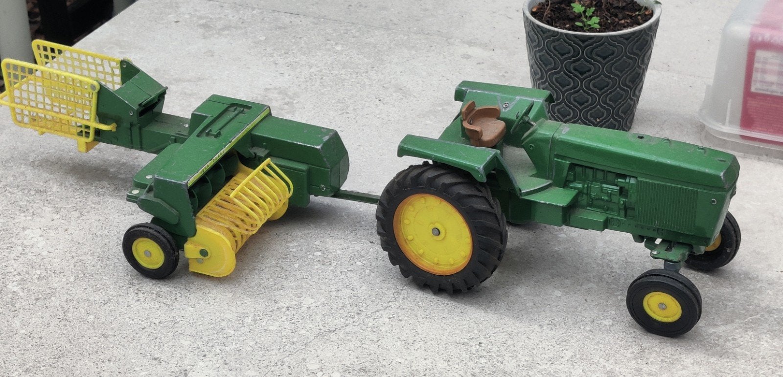 john deere ertl groot model metaal, Ophalen, Zo goed als nieuw, Tractor of Landbouw, ERTL