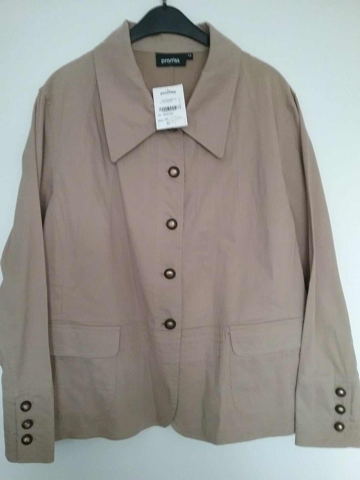 PROMISS BLAZER MAAT 48 NIEUW, Ophalen of Verzenden, Zo goed als nieuw, Maat 46/48 (XL) of groter, Beige