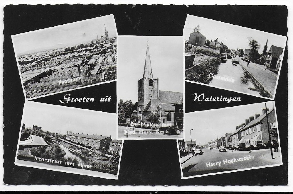 Wateringen Oude Ongelopen Ansichtkaart ( B6513), Verzamelen, Ansichtkaarten | Nederland, Ophalen of Verzenden, 1960 tot 1980, Gelopen