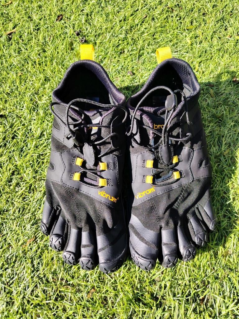 Vibram FiveFingers V-Trail Zwart/Geel maat 40, Ophalen of Verzenden, Zo goed als nieuw, Schoenen