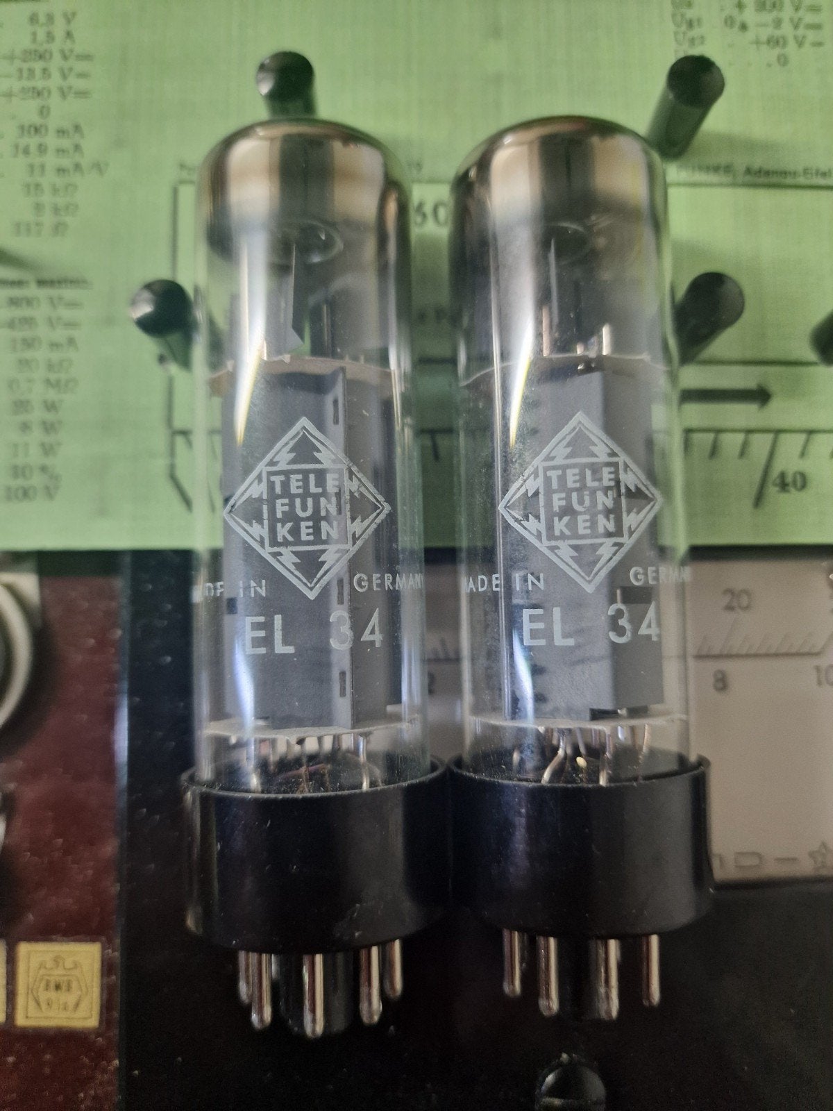 Set Telefunken EL34 NOS in box. Gematched., Antiek en Kunst, Ophalen of Verzenden