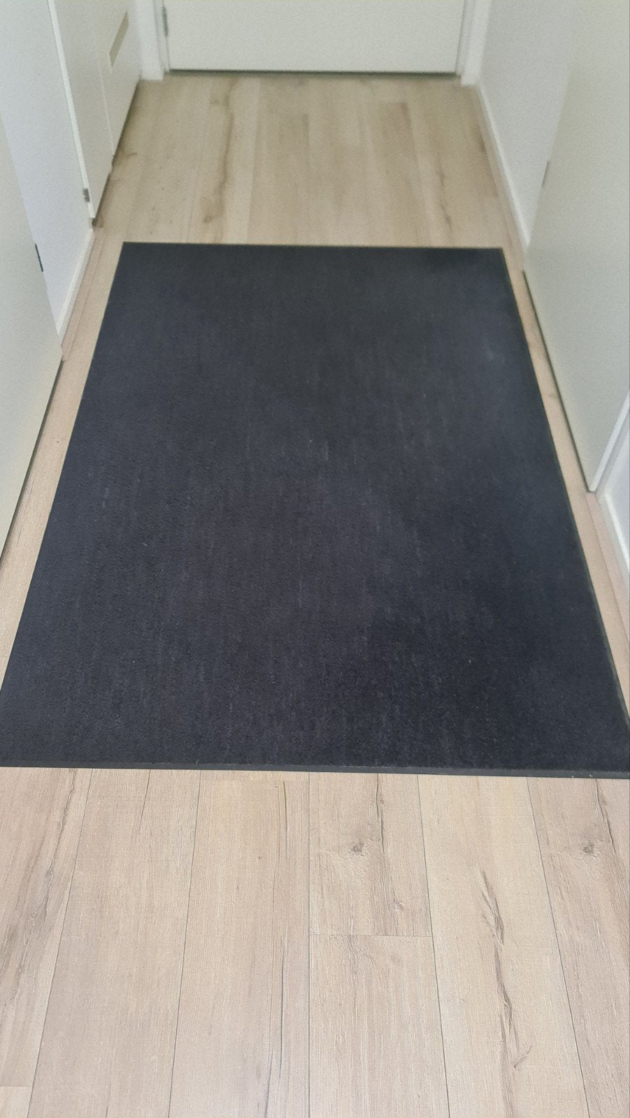 Zware kwaliteit schoonloopmat, zwart antraciet, 119x180 cm, Ophalen, Zwart, Rechthoekig