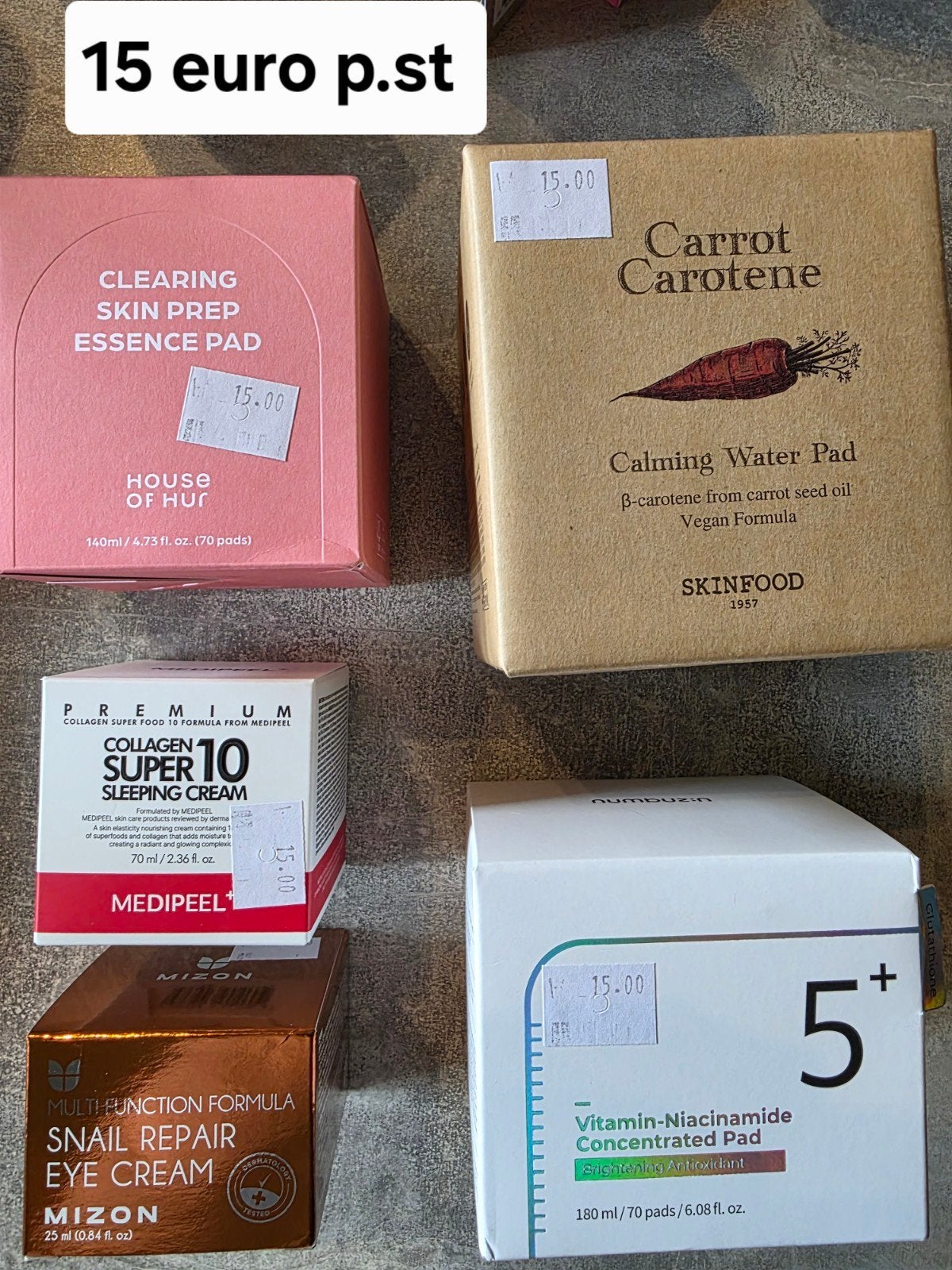 Korean skincare k-beauty en make-up
15 euro per stuk, Gehele gezicht, Onbekend, Nieuw, Ophalen of Verzenden