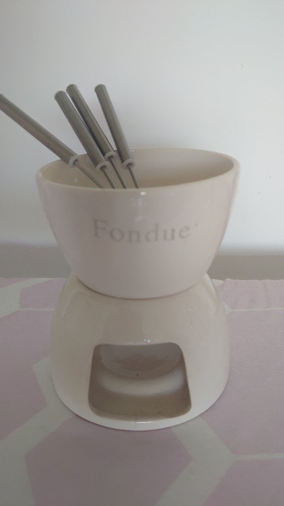 Fondue, Beige, Overige typen, Ophalen of Verzenden, Natuurlijk materiaal