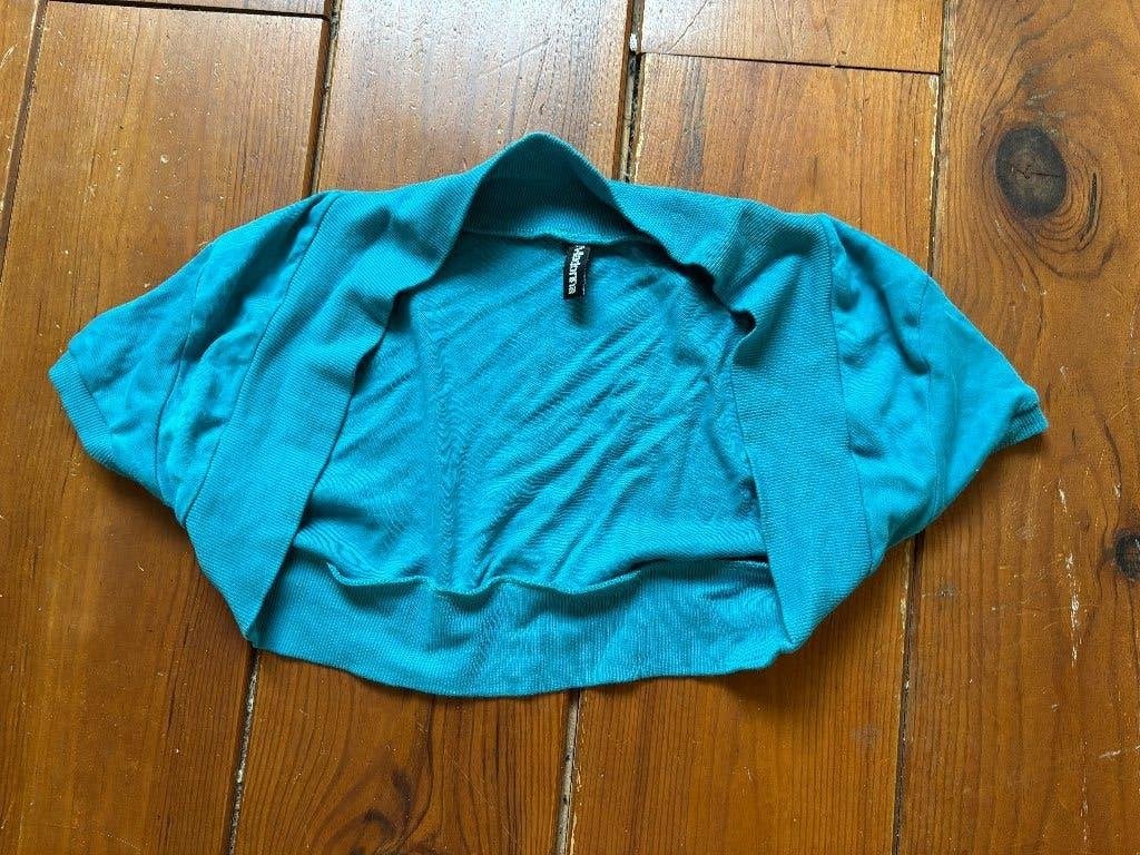 bolero turquoise kleurig, Ophalen of Verzenden, Zo goed als nieuw, Maat 38/40 (M), Overige kleuren