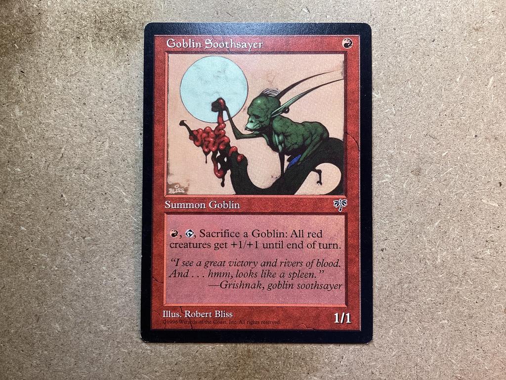 1x Goblin Soothsayer (Excellent), Ophalen of Verzenden, Zo goed als nieuw, Losse kaart
