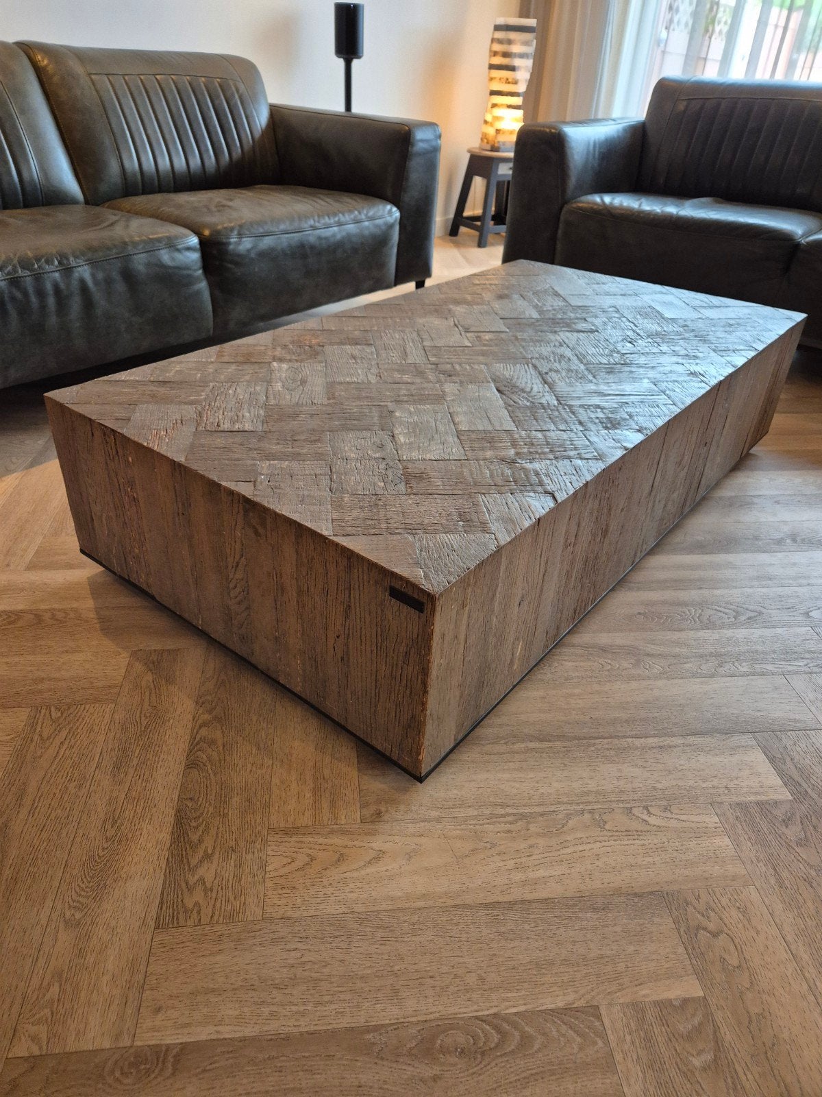 Richmond Herringbone salontafel !!!tafel, Ophalen, Gebruikt, 100 tot 150 cm, 50 tot 100 cm