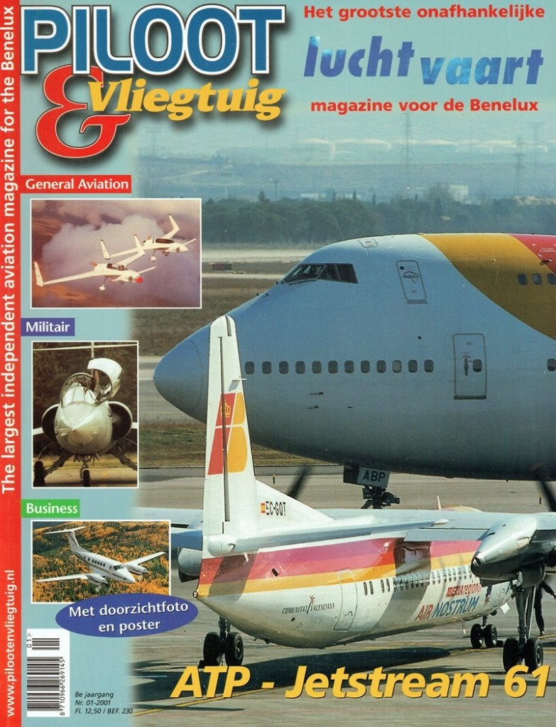 Piloot & Vliegtuig 2001 nr. 1 (o.a. ATP Jetstream 61), Verzenden, Gelezen, Vliegtuig
