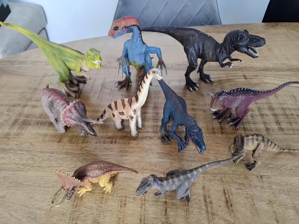 Schleich Dino's, opruimpartij, goedkoop., Verzamelen, Dierenverzamelingen, Ophalen of Verzenden, Zo goed als nieuw, Paard, Beeldje of Figuurtje
