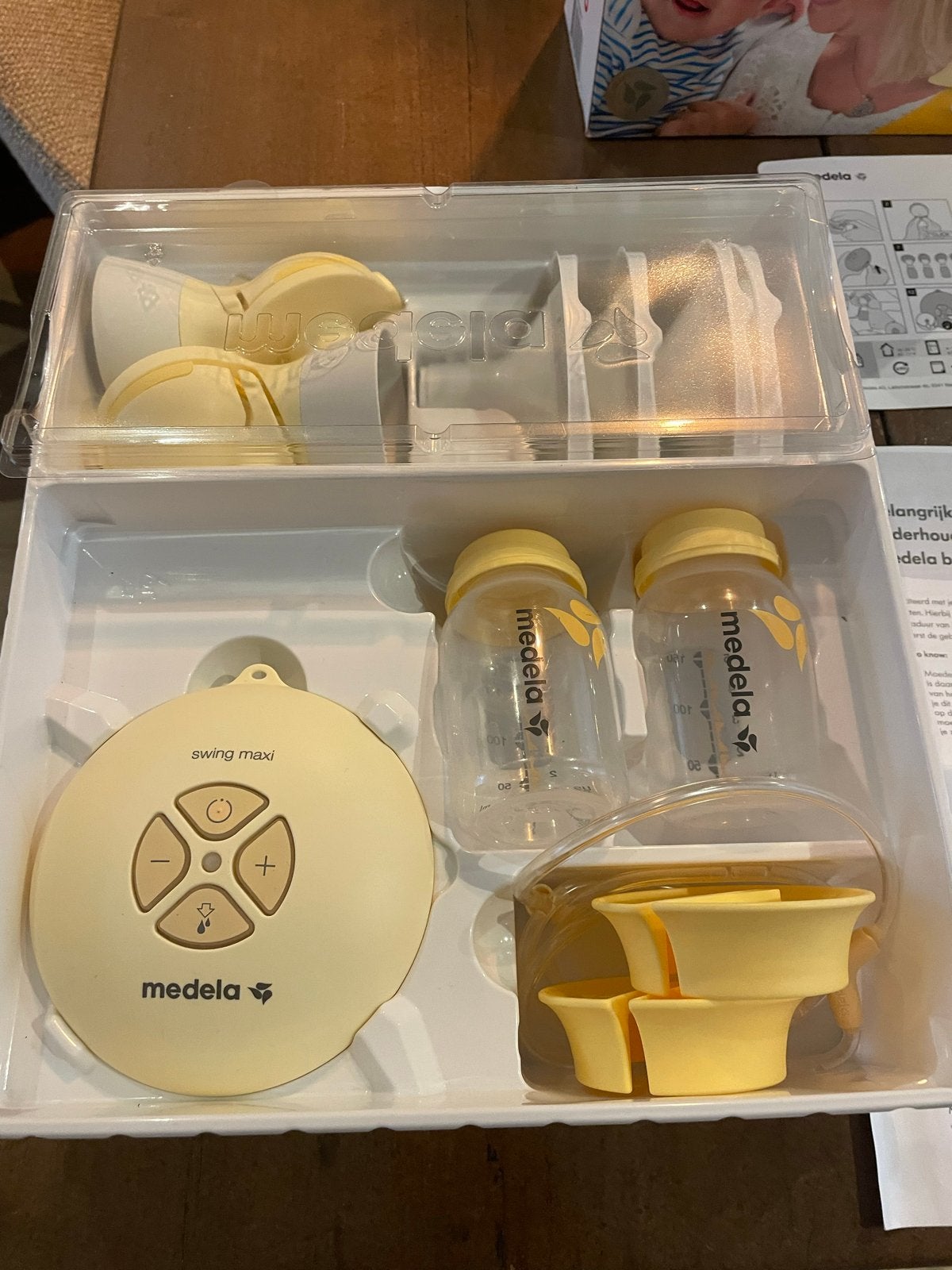 Medela Swing Maxi Flex dubbele elektrische borstkolf, Medela, Borstkolf, Ophalen of Verzenden, Zo goed als nieuw