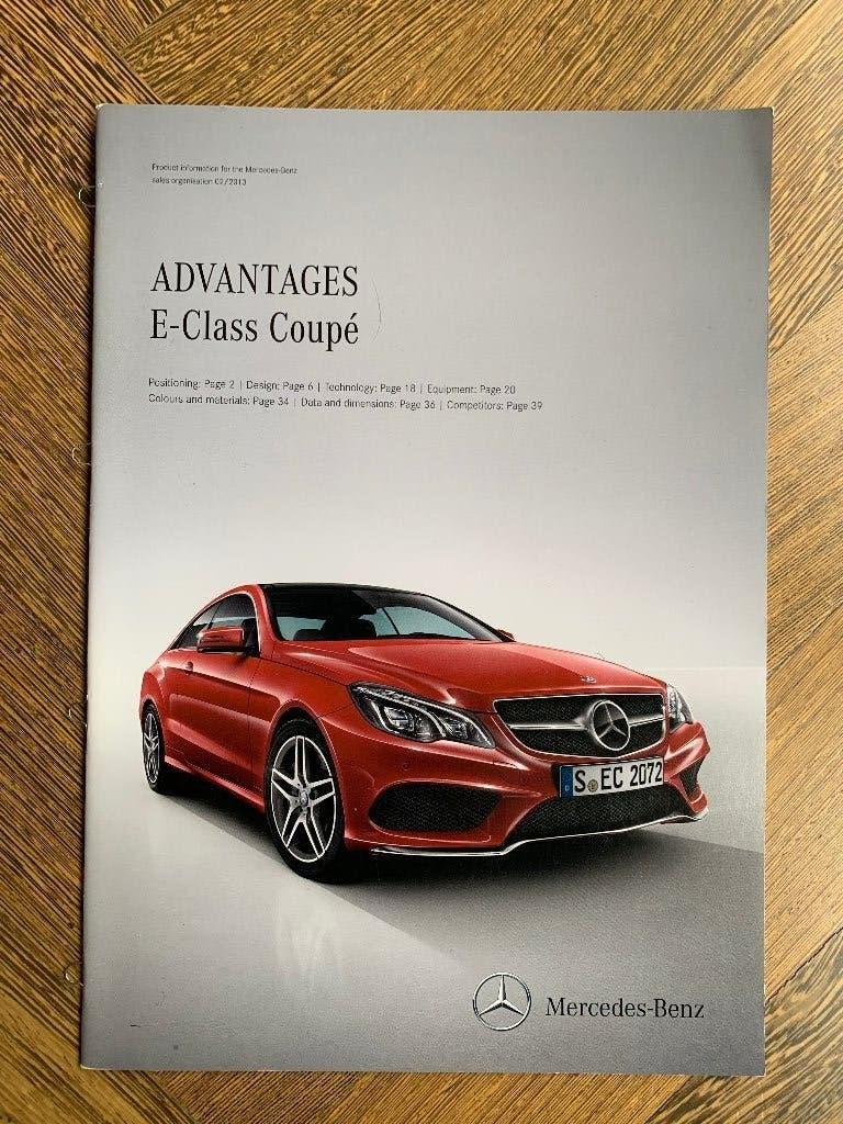 Product informatie brochure Mercedes-Benz E coupe C207 2013, Nieuw, Mercedes-Benz, Mercedes, Ophalen of Verzenden