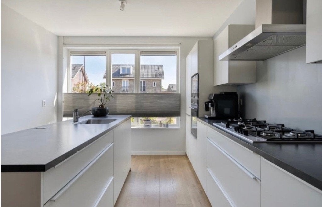 ✨BRUYNZEEL KEUKEN MET KOOKEILAND+SIEMENS APPARATUUR   ✨, Ophalen, Wit, Dubbelwandige keuken, Zo goed als nieuw