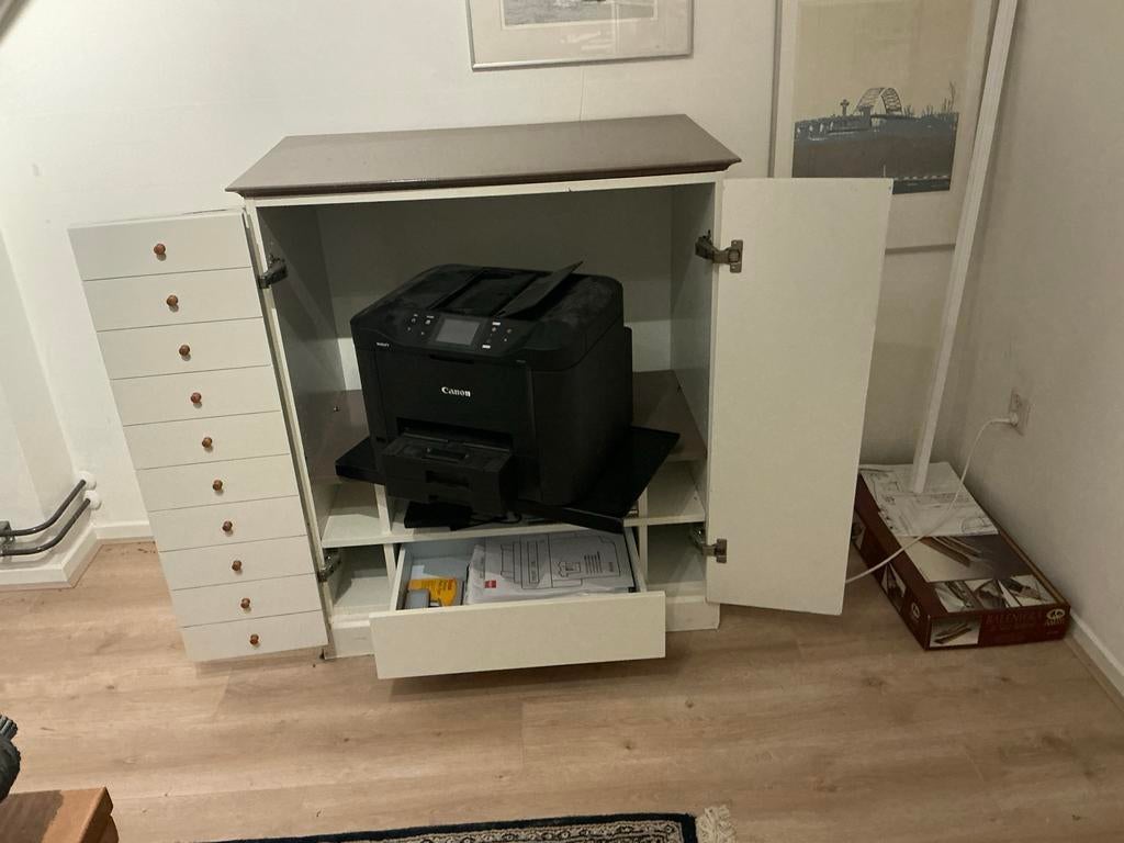 Geverfde ladekast op wieltjes, Ophalen, Gebruikt, Rechthoekig, Minder dan 100 cm