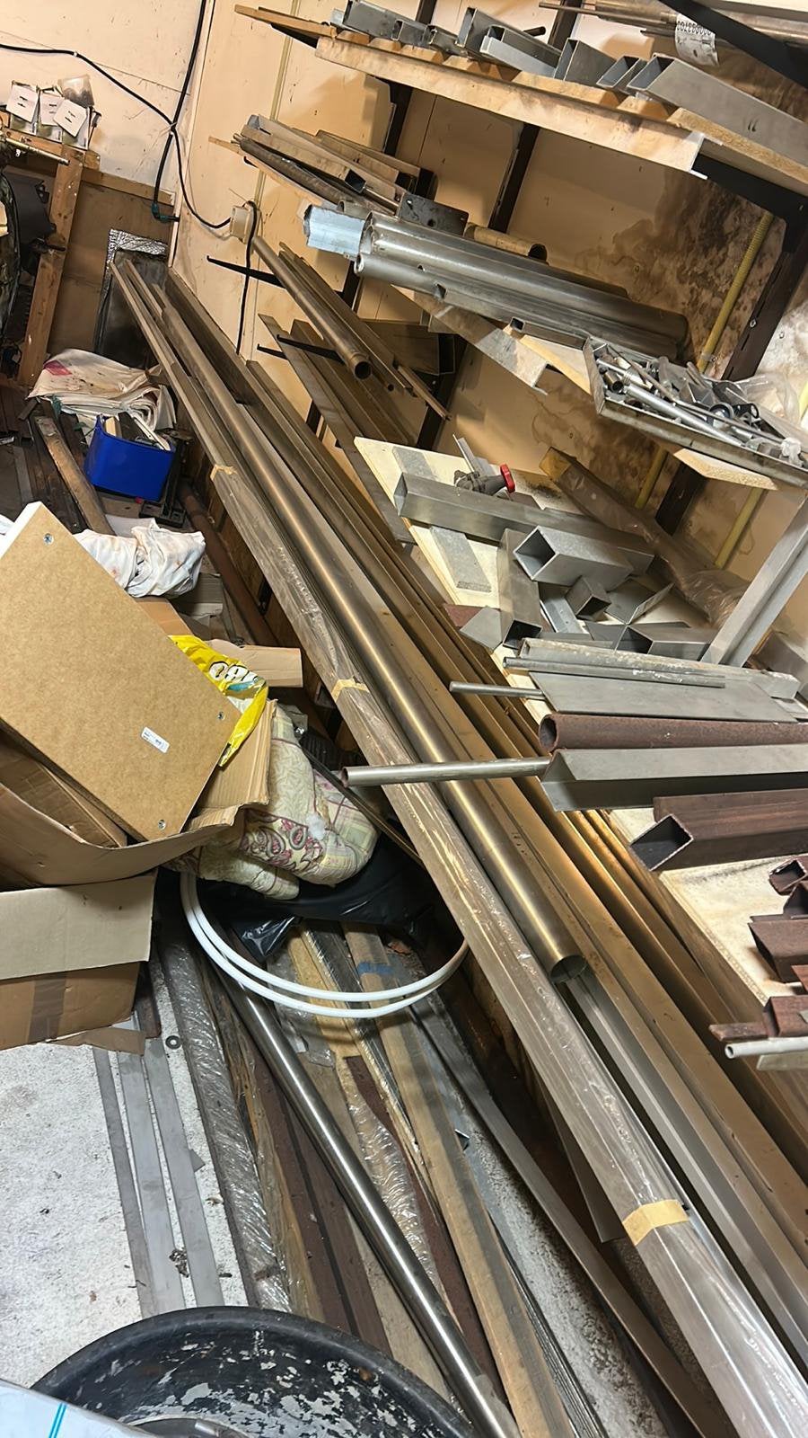 RVS profielen ronde en vierkant platte strippin40x3, Ophalen of Verzenden, Zo goed als nieuw, Overige metalen