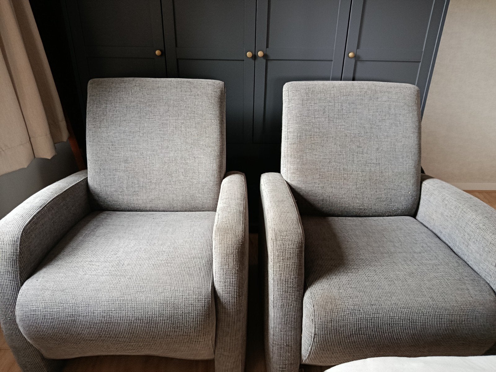 2 nette fauteuils, Ophalen, Gebruikt, 75 tot 100 cm, 75 tot 100 cm
