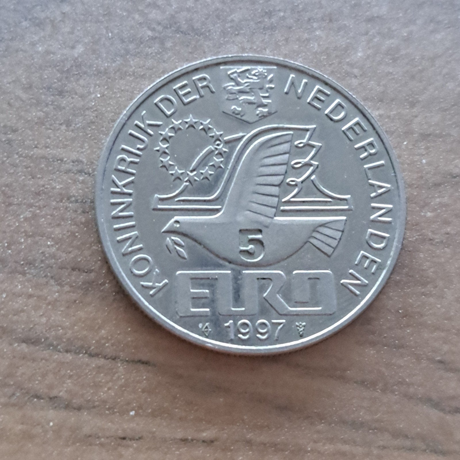 Munt 5 Euro 1997, Postzegels en Munten, Ophalen of Verzenden, Koningin Beatrix, Euro's