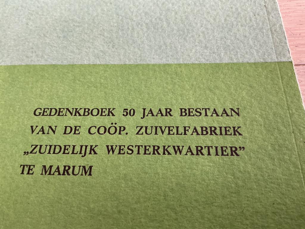 Duizend jaar Vredewold n halve eeuw coöp zuivelfabriek Marum, Boeken, Ophalen of Verzenden