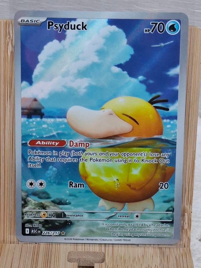 Psyduck 226/217, Hobby en Vrije tijd, Verzamelkaartspellen | Pokémon, Ophalen of Verzenden, Zo goed als nieuw, Losse kaart, Foil