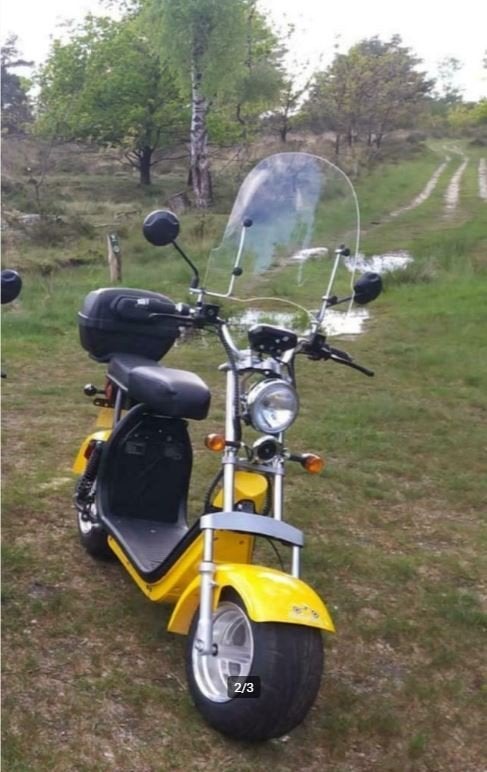 Electrische Scooter, chopper, citycoco, motorfiets, Ophalen, Zo goed als nieuw