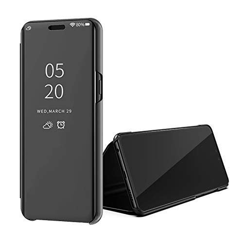 Clear View cover Samsung Galaxy A21s zwart of blauw, Ophalen of Verzenden, Nieuw, Overige modellen, Hoesje of Tasje