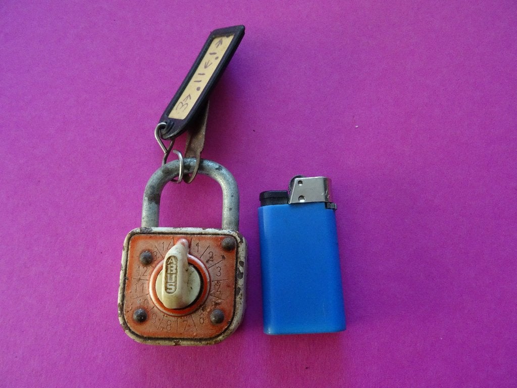 ANTIEK ABUS CODE HANGSLOT + CODE SLOT SLOTEN SLEUTEL, Ophalen of Verzenden