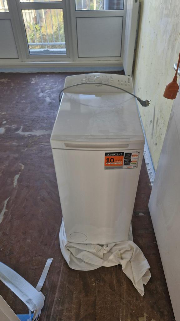 Wasmachine bovenlader, Ophalen, Bovenlader, Zo goed als nieuw, 85 tot 90 cm