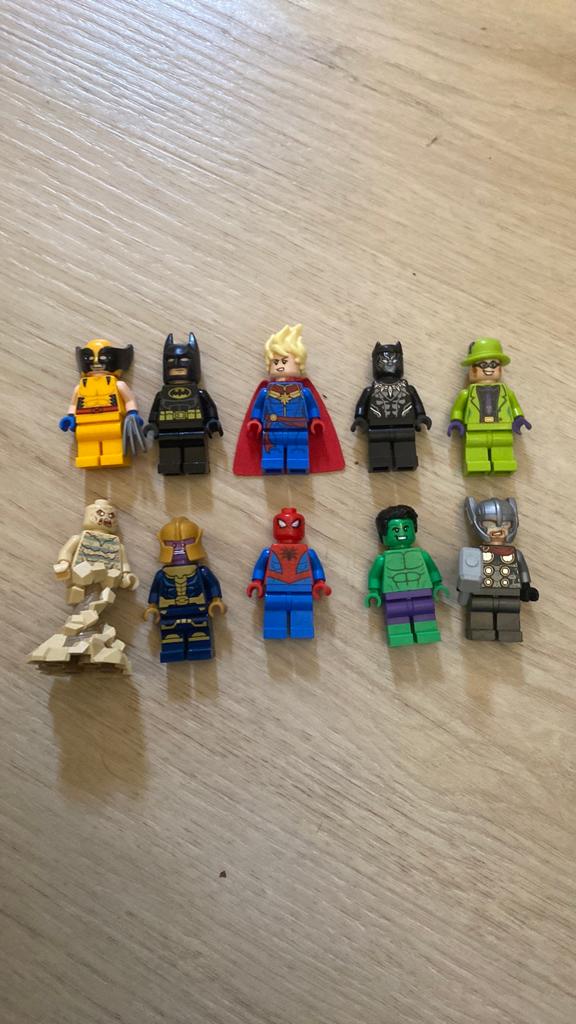 Lego marvel super heroes en DC minifigure lot, Inclusief minifiguren, Marvel, Lego, Ophalen of Verzenden