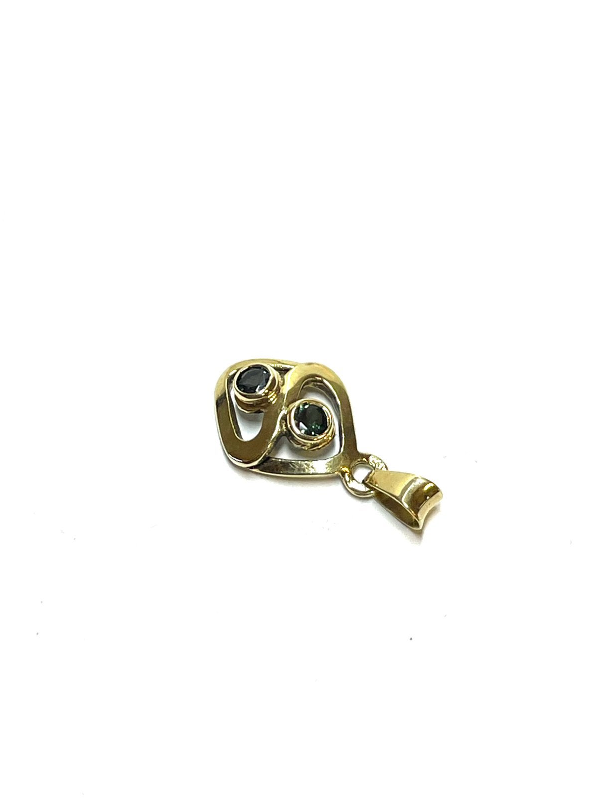 14k gouden hanger met een toermalijn, Overige voorstellingen, -, -, Ophalen of Verzenden